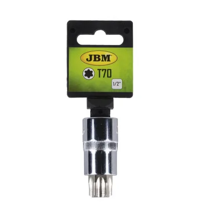 Broca 6 pans Torx t70 1/2" cromato
