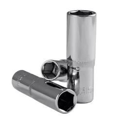Socket 3/8" long socket 65mm - 14mm, chrome