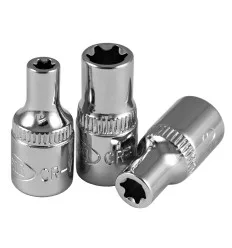 Douille 6 punte Torx 1/4" 6 punte Torx douille e8 cromo