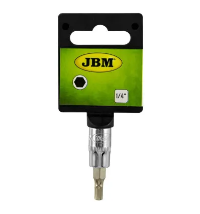 Hexagonal screwdriver handle head 6mm chrome-plated