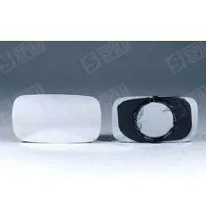 Glace de rétroviseur droit avec support dégivrant pour Fiat Punto