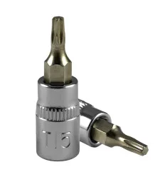 Tête pour manche tournevis (tx) 25mm, chrome