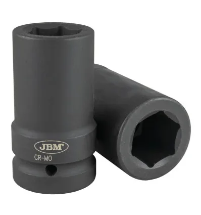 Long impact socket 6-lobe 1" 28mm