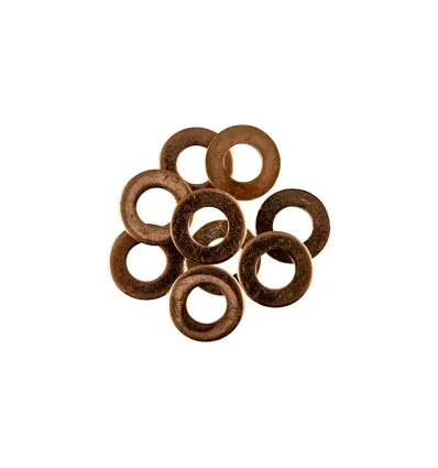 Sac de 50 rondelles de cuivre pour injecteurs (15,0 x 7,5 x 1,0mm)