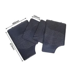 Set di 4 tappetini in gomma - reversibili