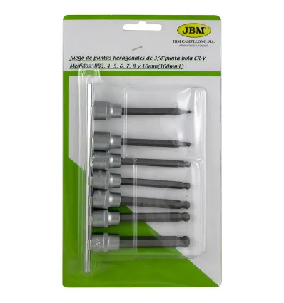 Socket rail with ball-end screwdriver
