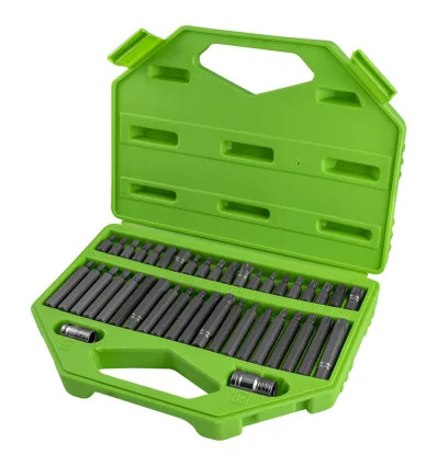 Kit 42 tamper-proof screwdriver bits Torx 12 and hex