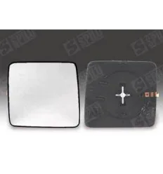 Glace de rétroviseur bleu gauche avec support dégivrant pour Mercedes W124