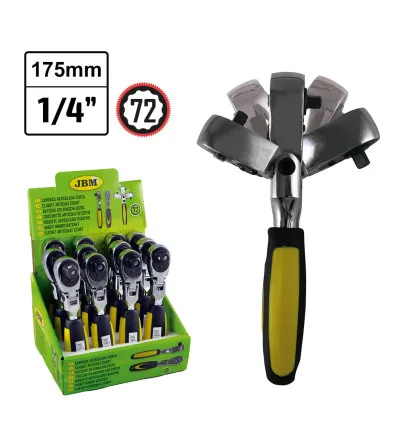 Pernetta 72 denti articolata corta da 1/4" 175mm