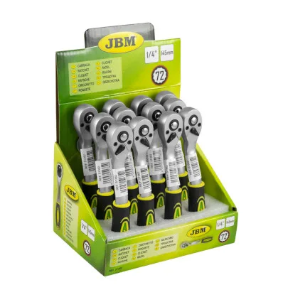 72-tooth ratchet 1/4" 145mm in galvanized steel