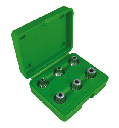 Socket set 6 pieces 1/2" tamper-proof and tip XZN