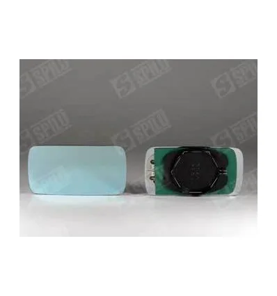 Glace de rétroviseur bleu droit avec support degivrant pour Fiat Croma