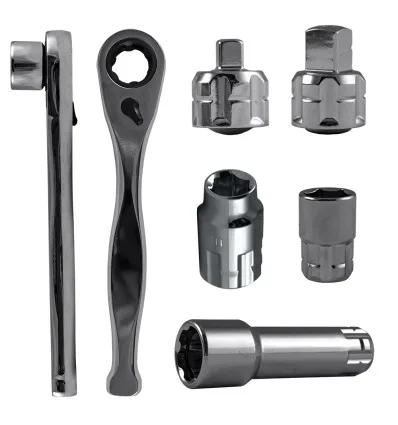Socket set 15-piece through