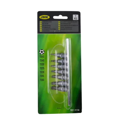 5-lobe tamper-proof socket rail
