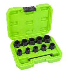 Set de douilles twist de 3/8" extraction d'ecrous endommagés