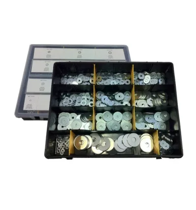 Mallette rondelles tres large galvanisé, 475pcs