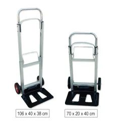 Carrello in alluminio pieghevole ed estensibile cap 90kg
