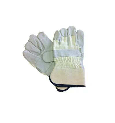 Gants cuir et toile