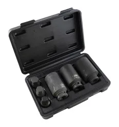Jeu 6 douilles à choc 1/2" 6 pans