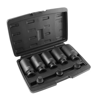 Jeu de 8 douilles et pointes 12 pans XZN de 1/2" à choc