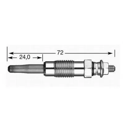 Glow plug 205 306 406 806 Zx Xsara C15 Clio R19 R21 Express Fiat Rover