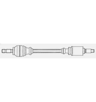 Cardan - arbre de transmistion gauche pour Peugeot 106 Citroën Ax Saxo 1.4 i D 1.5 Diesel roue 4 trous