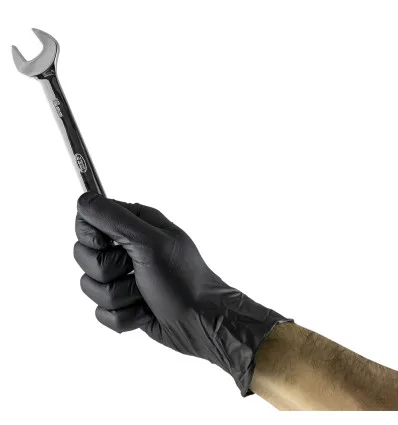 Gants jetables nitrile noir t:xl 5mil