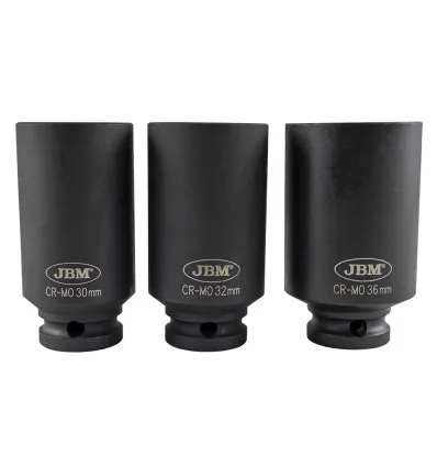 Jeu de 3 douilles 12 pans XZN de 1/2" à choc