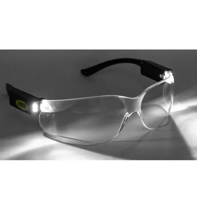 Lunettes de protection avec led integrée à batterie
