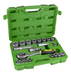 Coffret outils de 21 pièces douilles spline de 1/2"
