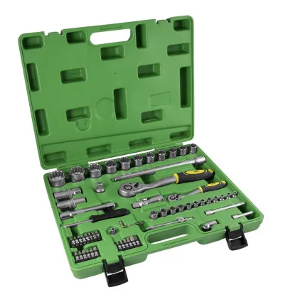 Kit utensili da 61 pezzi con prese a crimpare da 1/4" e 1/2"