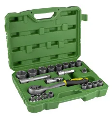 Coffret outils de 21 pièces douilles de 1/2" 6 pans