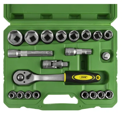 Coffret outils de 21 pièces douilles de 1/2" 6 pans