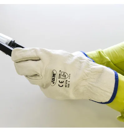 Gants en peau 9"