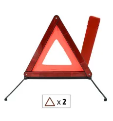 Approved double warning triangle