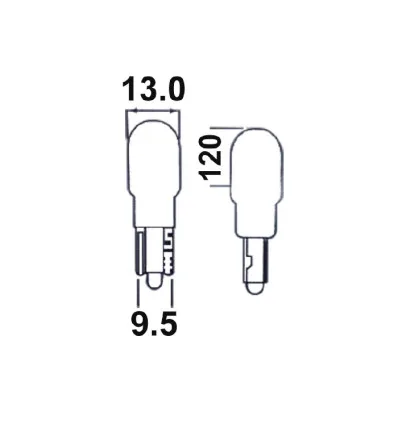Lampe obn 10w t13 12v