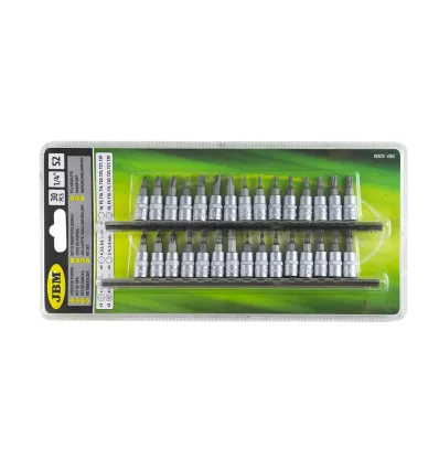 Set di 30 punte per cacciavite 1/4"