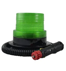 Low-profile flashing beacon - green