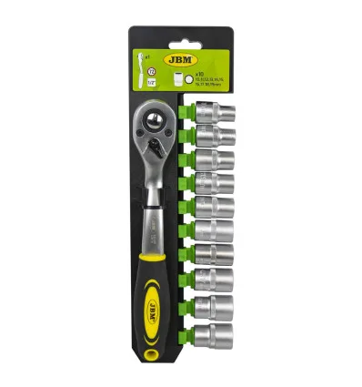 72-tooth ratchet with 12-point sockets