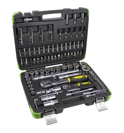 Coffret de douilles chromées 94 pièces 6 pans