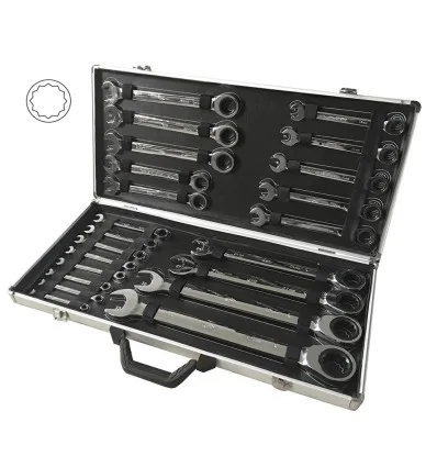 Set du 22 clés combinées avec cliquet