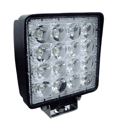 Lanterne de travail 16 leds 48w carrée lumiere diffuse
