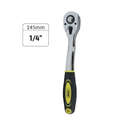 Chrome 72-tooth 1/4" 145mm ratchet