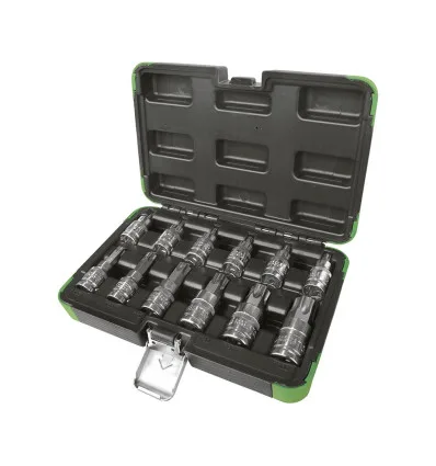 Kit di boccole 12 pezzi da 1/2" - 6 lati Torx