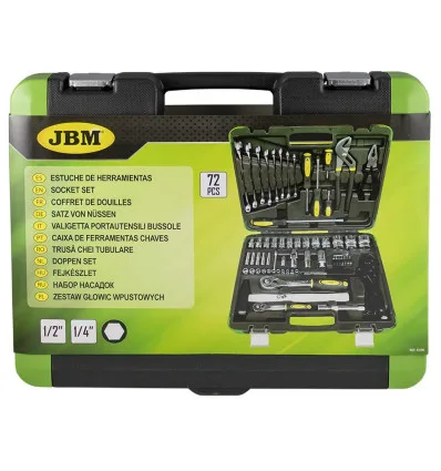 Socket set 72 pieces 6-point
