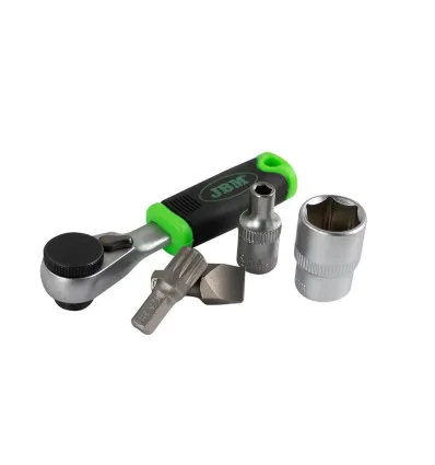 Kit of 38 pieces with mini ratchet of 1/4"