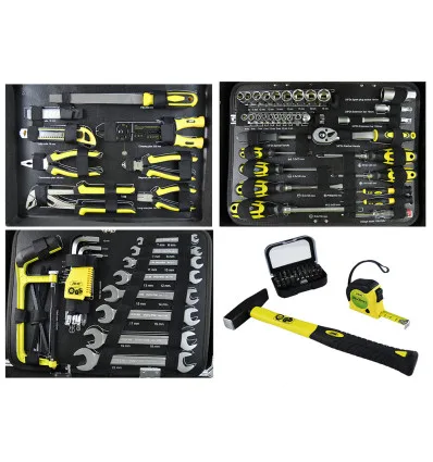 Aluminum socket set 108 pieces 3/8"