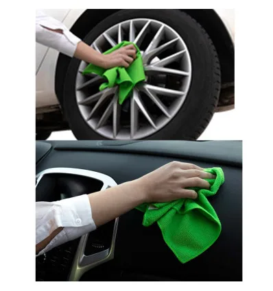 Set de 3 lavettes microfibre