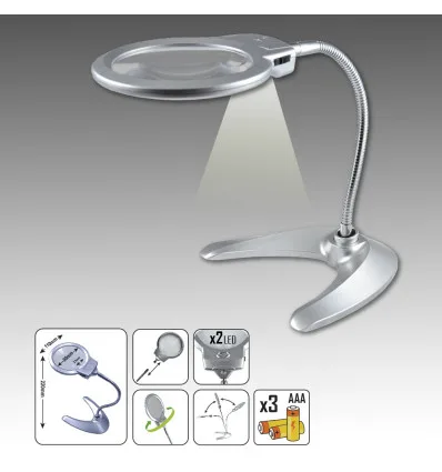 Loupe led de table
