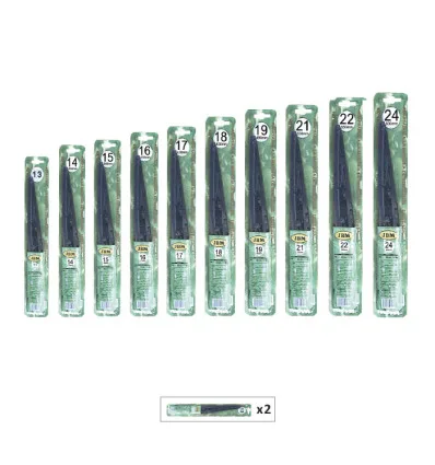 Balai d'essuie-glace universel double 16" 410mm
